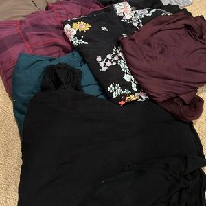 Pregnancy Lot: casual items. Shirts, blouses and pants